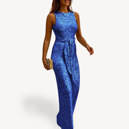 Glittering Evening Maxi Dress for Women