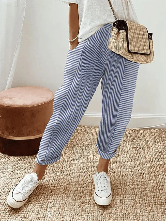 Classic Stripe Trousers - Olytrend