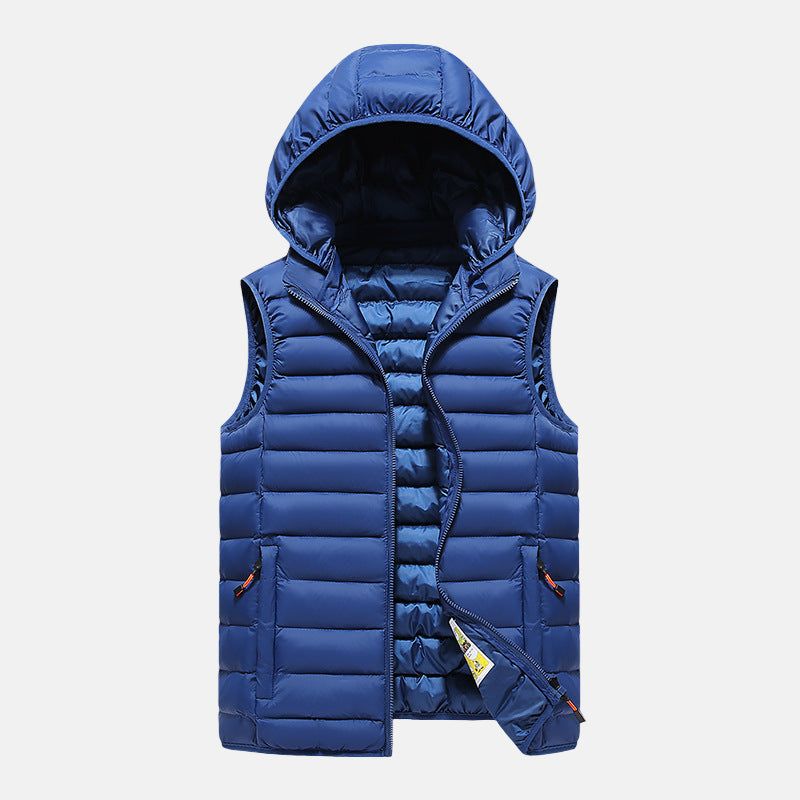 Warm Padded Men's Hooded Vest Jacket - Nocini