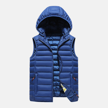 Warm Padded Men's Hooded Vest Jacket - Nocini