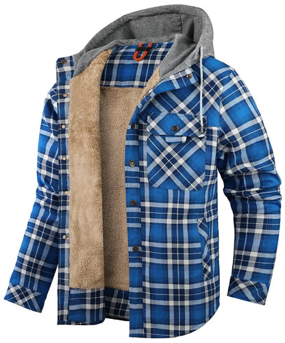Classic Checked Hooded Coat