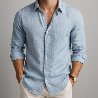 Classic Fit Casual Button Down Shirt for Men