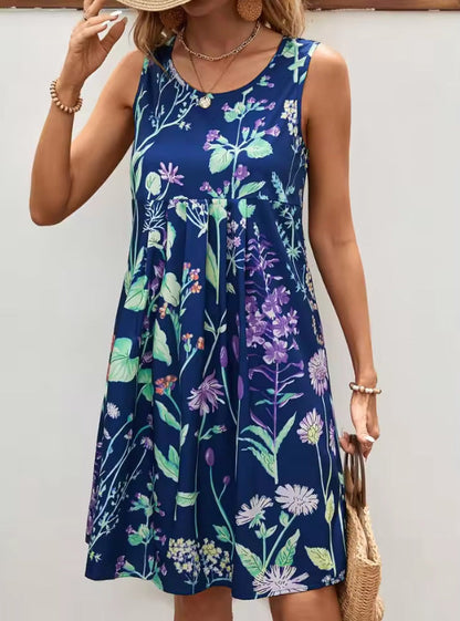 Loose Fit Floral Sundress for Women