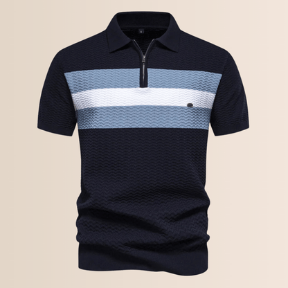 Classic Striped Men's Polo Tee