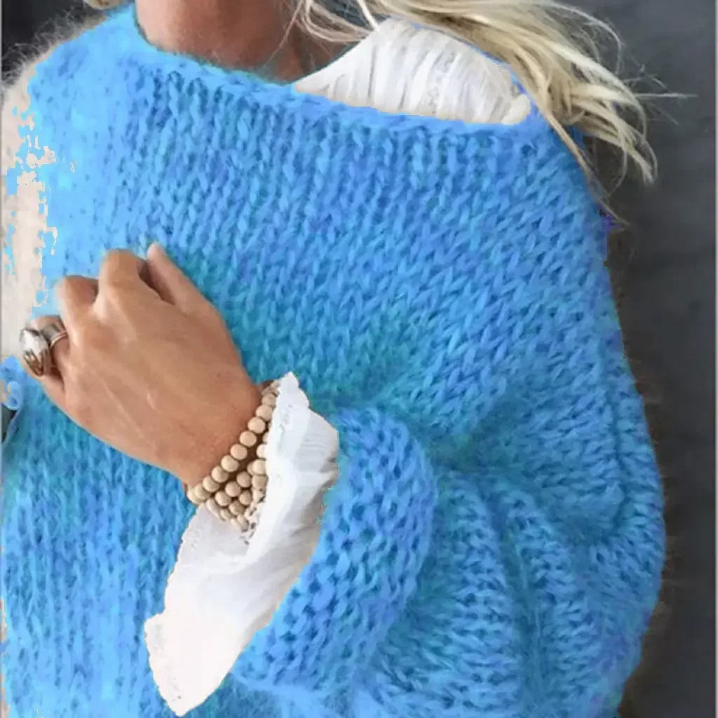 Cozy Cable Knit Pullover Sweater
