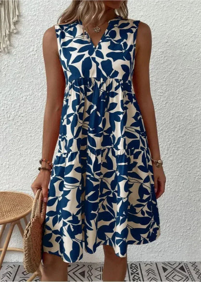 Chic Womens V Neck Sundress
