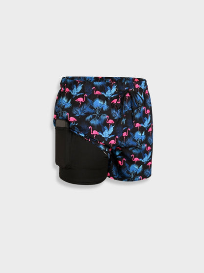 Comfortable Men's Swim Shorts Quick Dry Mid Length
