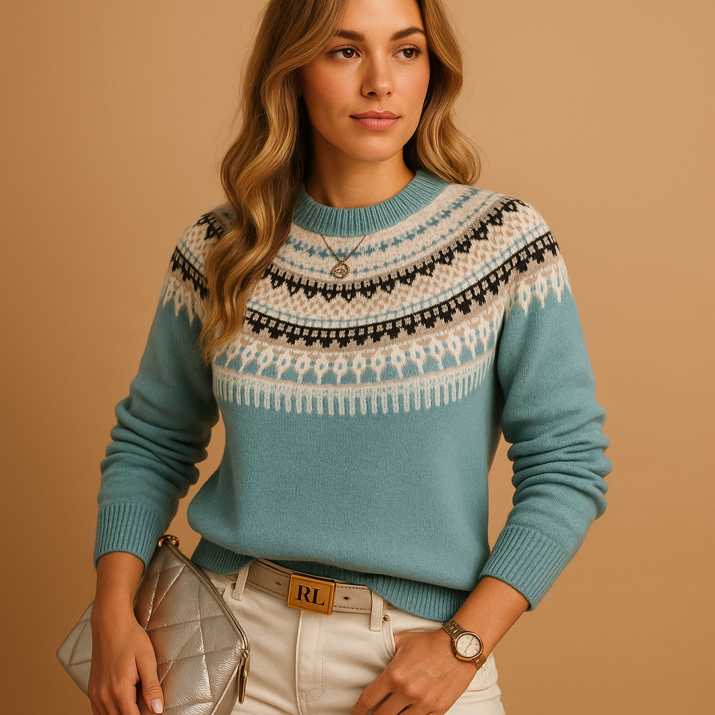 Fashionable Women's Knit Sweater Lila - Nocini