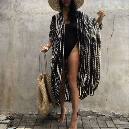 Flowy Summer Kimono Blouse for Women - Pexav