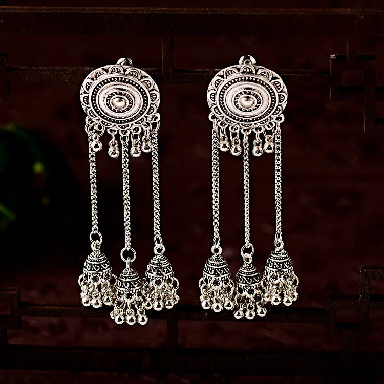 Trendy Tribal Drop Earrings - Pexav