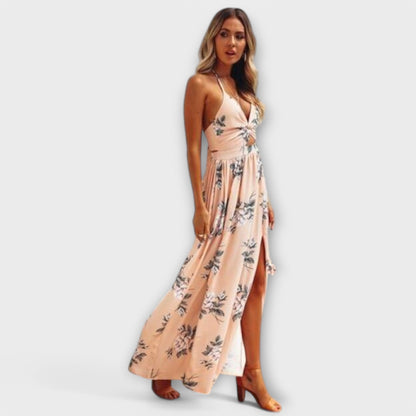 Vibrant Floor Length Party Dress for Women