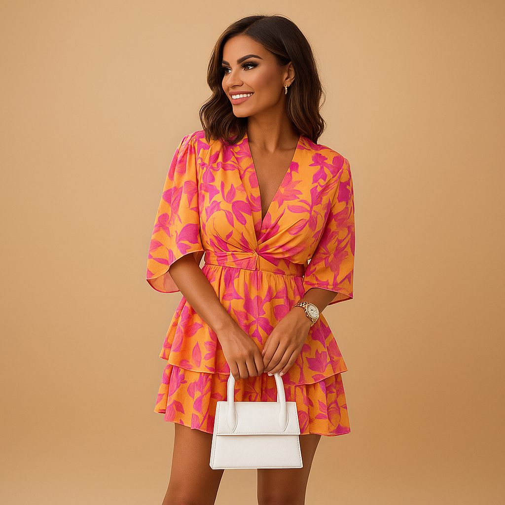 Chic Printed Mini Dress for Women - Nocini