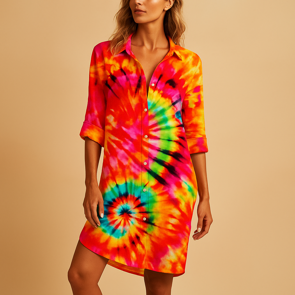Chic Summer V-Neck Dress for Women - Nocini