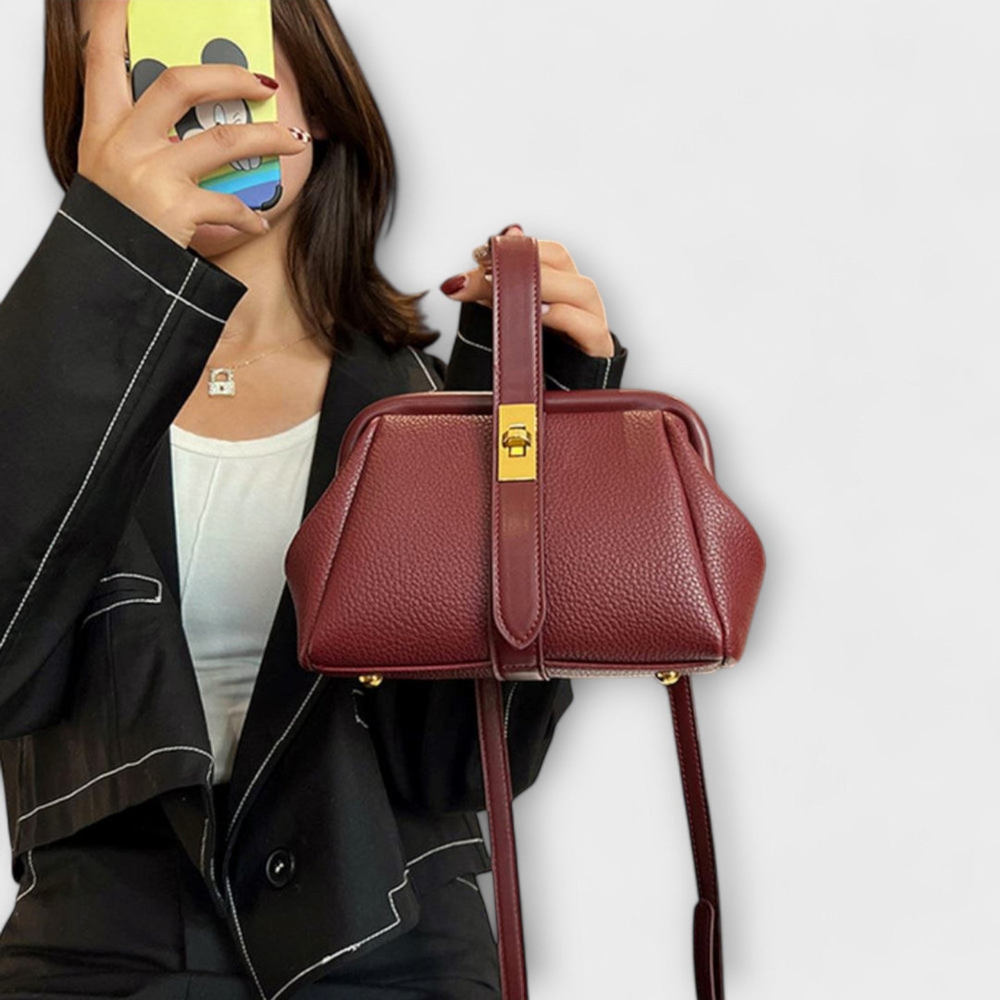 Classic Cotton Small Shoulder Bag for Daily Use