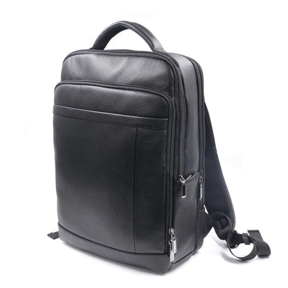 Secure Men's Leather Rucksack with Lock