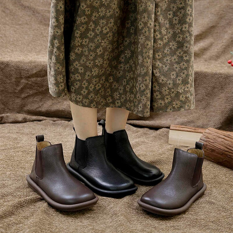 Easy Slip-On Ankle Boots - Classic Comfortable Style