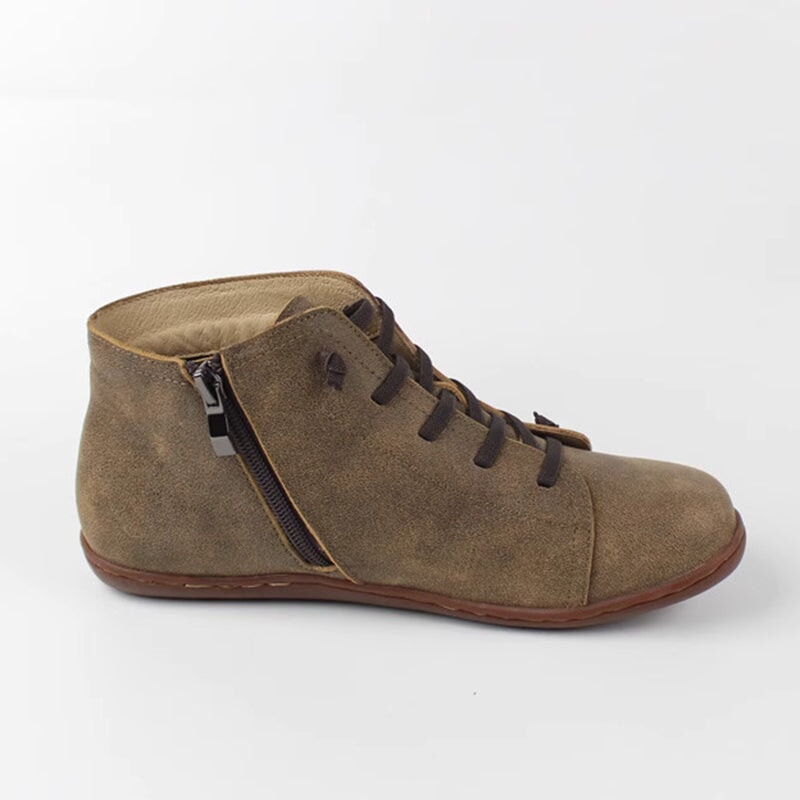 Comfortable Zip Up Ankle Boots