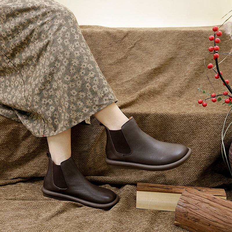 Easy Slip-On Ankle Boots - Classic Comfortable Style
