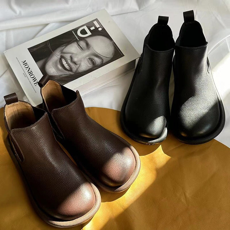 Easy Slip-On Ankle Boots - Classic Comfortable Style