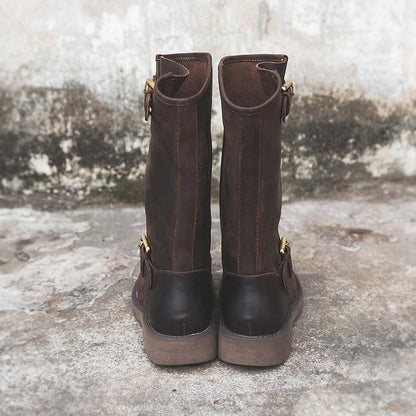 Classic Buckle Ankle Boots - Chic Comfortable Fit