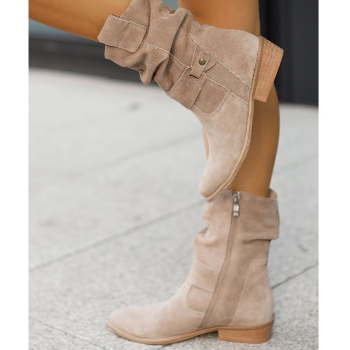 Stylish Women's Ankle Boots with Zip Detail