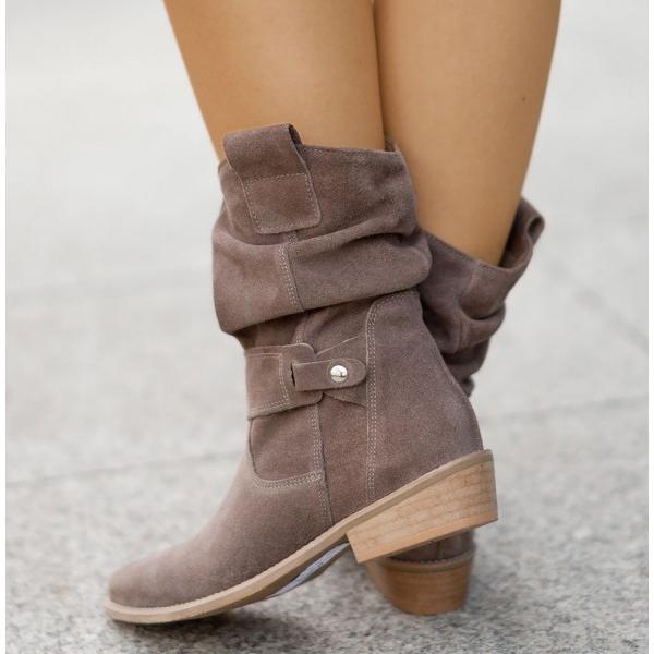Stylish Women's Ankle Boots with Zip Detail
