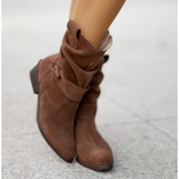 Stylish Women's Ankle Boots with Zip Detail