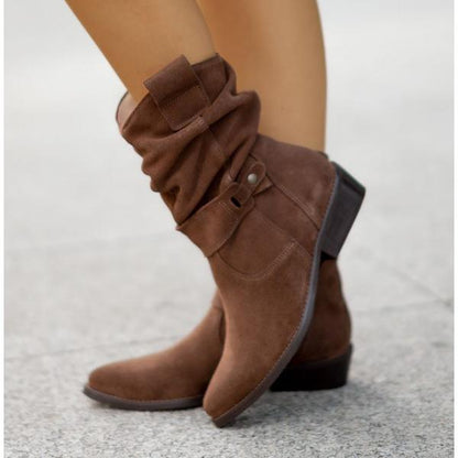 Stylish Women's Ankle Boots with Zip Detail