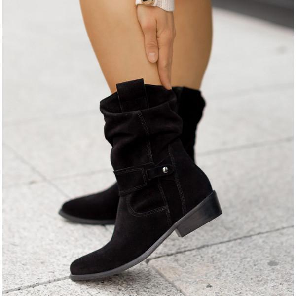 Stylish Women's Ankle Boots with Zip Detail