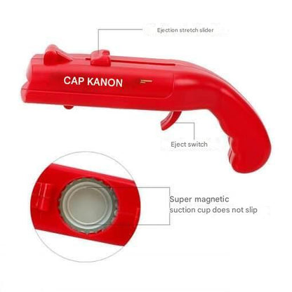 Bottle Cap Shooting Bottle Opener – BlastCap-Grey-The Livary