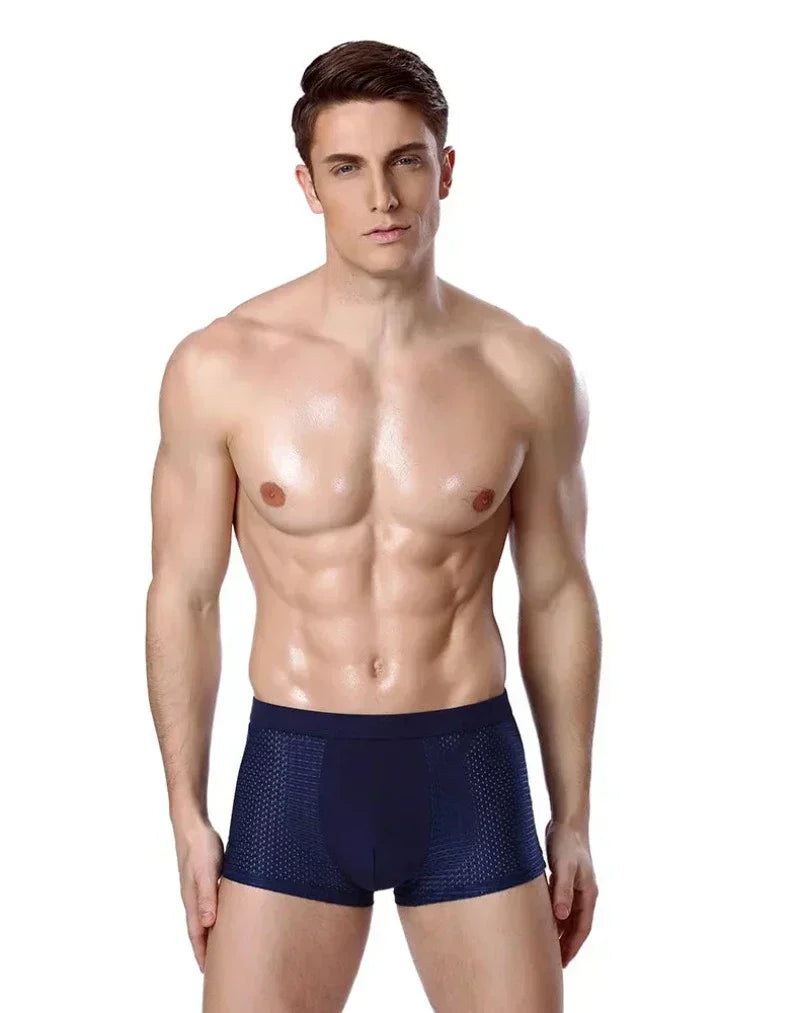 Slim Fit Bamboo Mesh Boxer Briefs