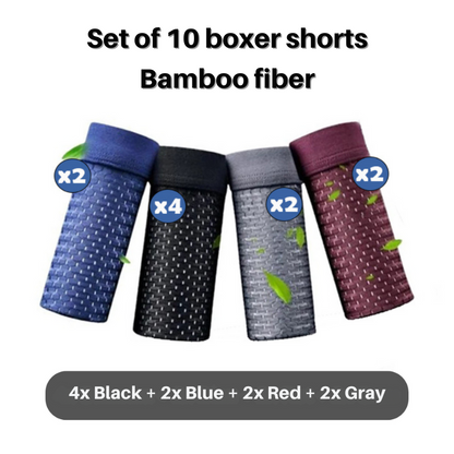 Slim Fit Bamboo Mesh Boxer Briefs