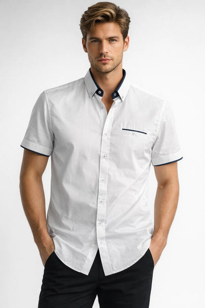 Classic Fit Mens Casual Button Shirt - Olytrend