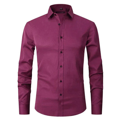 Breathable and Highly Elastic Shirt for Men - Felix-Bordeaux red-XS-Nora Luxe