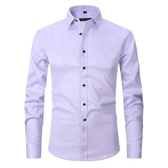 Breathable and Highly Elastic Shirt for Men - Felix-Pink white-XS-Nora Luxe