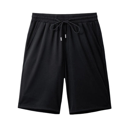 Breathable & lightweight men's leisure shorts for sports & everyday wear – Kiano-Black-L-Nora Luxe