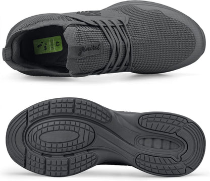 Breathable Men's Running Shoes - FlexiFit-Black-7.0-Nora Luxe
