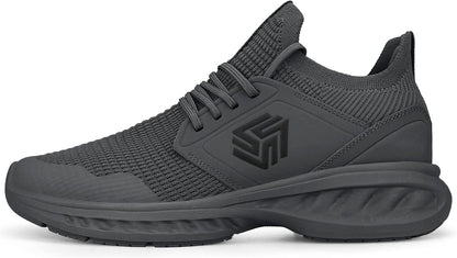 Breathable Men's Running Shoes - FlexiFit-Black-7.0-Nora Luxe