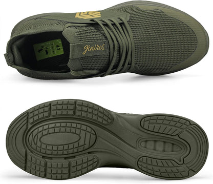 Breathable Men's Running Shoes - FlexiFit-Black-7.0-Nora Luxe