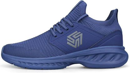 Breathable Men's Running Shoes - FlexiFit-Black-7.0-Nora Luxe