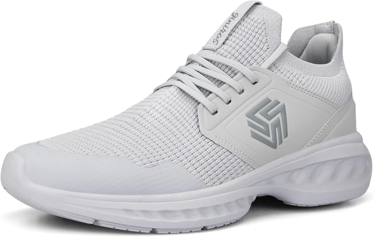 Breathable Men's Running Shoes - FlexiFit-Black-7.0-Nora Luxe