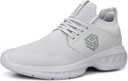 Breathable Men's Running Shoes - FlexiFit-Black-7.0-Nora Luxe