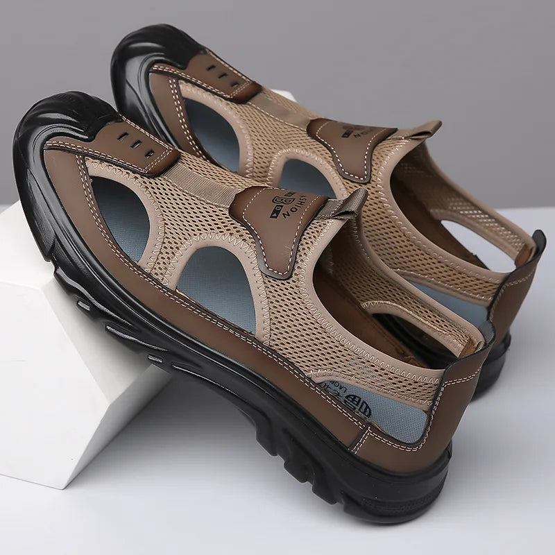 Men's Comfortable Air Mesh Summer Sandals - Pexav
