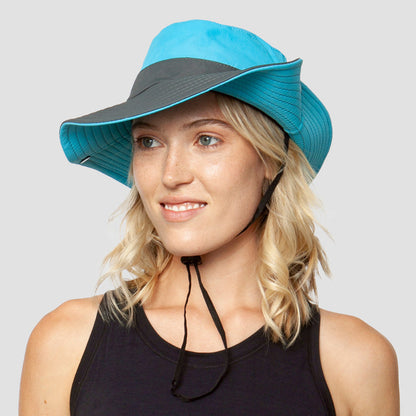 Breathable UV Protection Women's Sun Hat Foldable with Ponytail Opening – Liane (Buy 1, Get 1 FREE)-Red-Nora Luxe