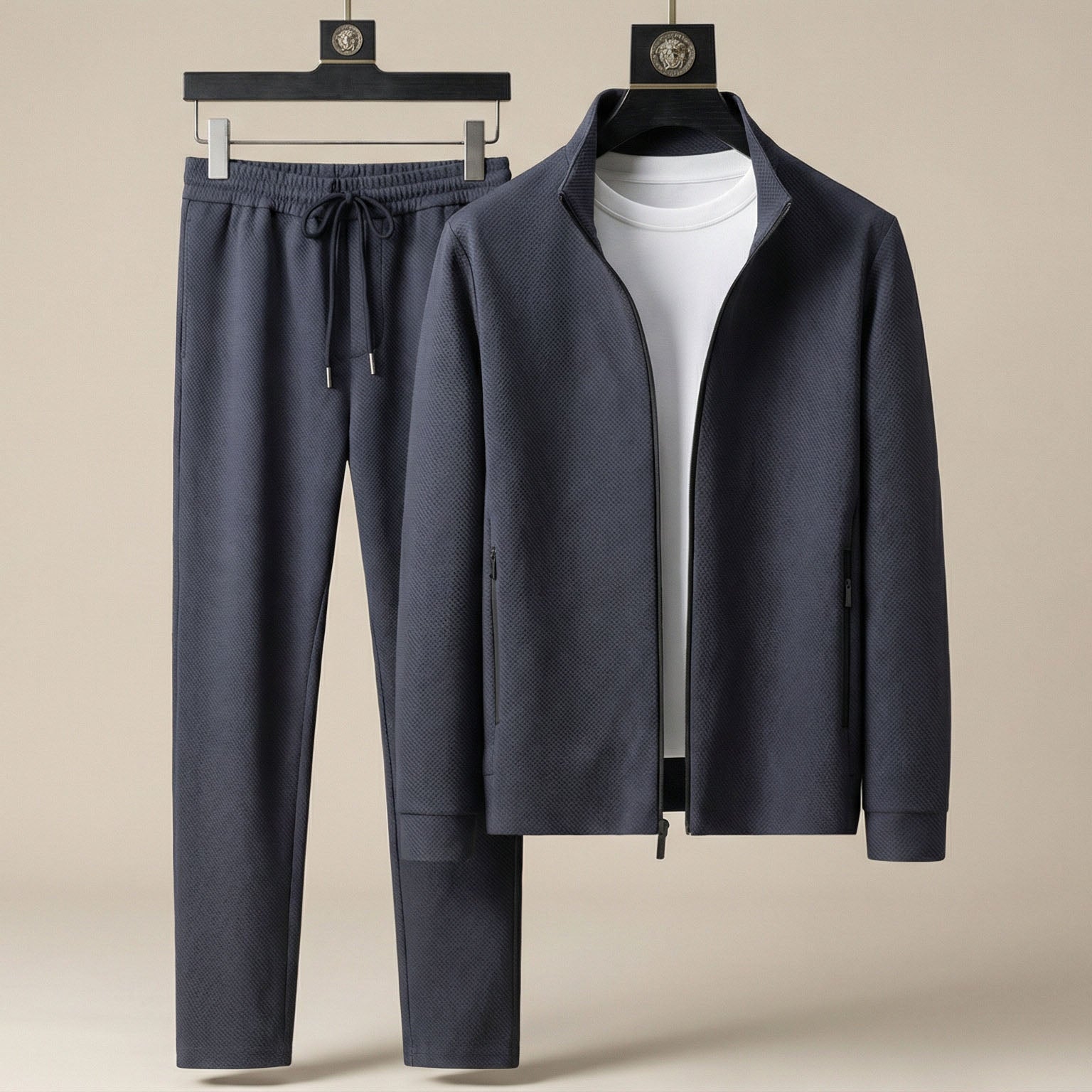 Men's Sporty Zip-Up Tracksuit Set - Olytrend