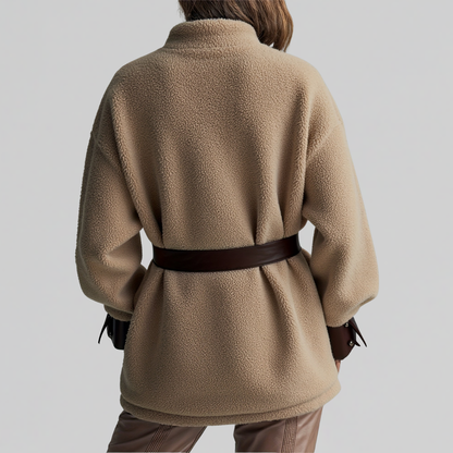 Image of Brianna | Women's Oversized Sherpa Jacket