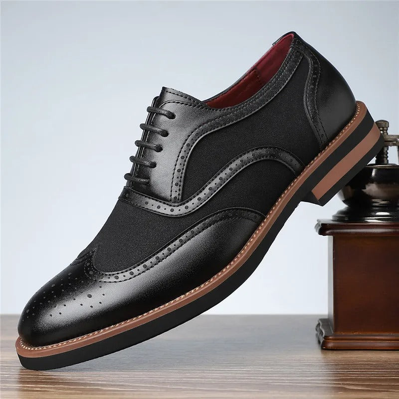 Classic Men's Cap Toe Dress Shoes - Olytrend