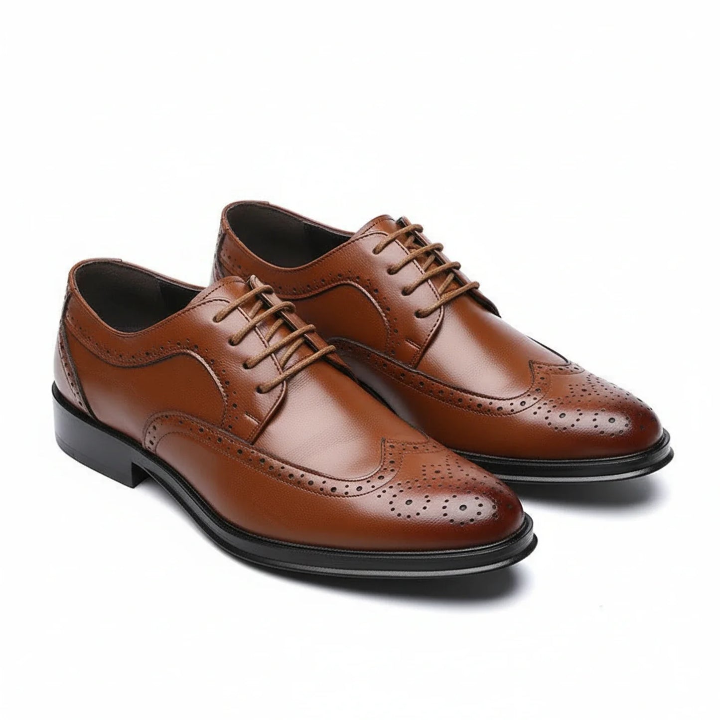 Classic Lace Up Leather Dress Shoes for Men