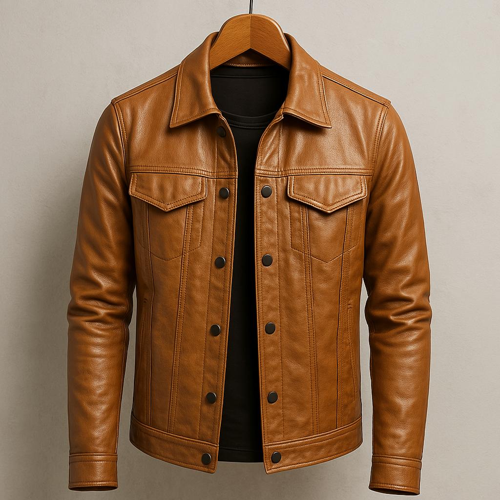 Men's Classic Zip Jacket with Chest Pockets