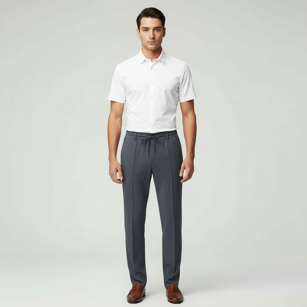 Relaxed Fit Men's Casual Drawstring Pants - Olytrend